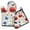 Pioneer Flower-1, variant on Pioneer Flower Kitchen Oven Mitt and Pot Holder Sets 2 Pcs for Baking, Cooking and Grilling, Heat Resistant Up To 392 °F