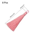thumbnail image 2 of Uxcell 3.7" Silky Bookmark Tassels with Loop for DIY Craft Accessory, 8Pack Pink, 2 of 5