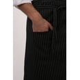 thumbnail image 5 of Chef Works Unisex Bistro Apron, Black W/ White Pinstripe, One Size, 5 of 6