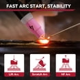 thumbnail image 5 of ARCCAPTAIN WP-17V Lift TIG Torch - 150A Welding Gun with 13FT Red Air Hose for ARCCAPTAIN ARC200, MIG200, MIG250, ARC205 Pro and MIG205 Pro, 5 of 9