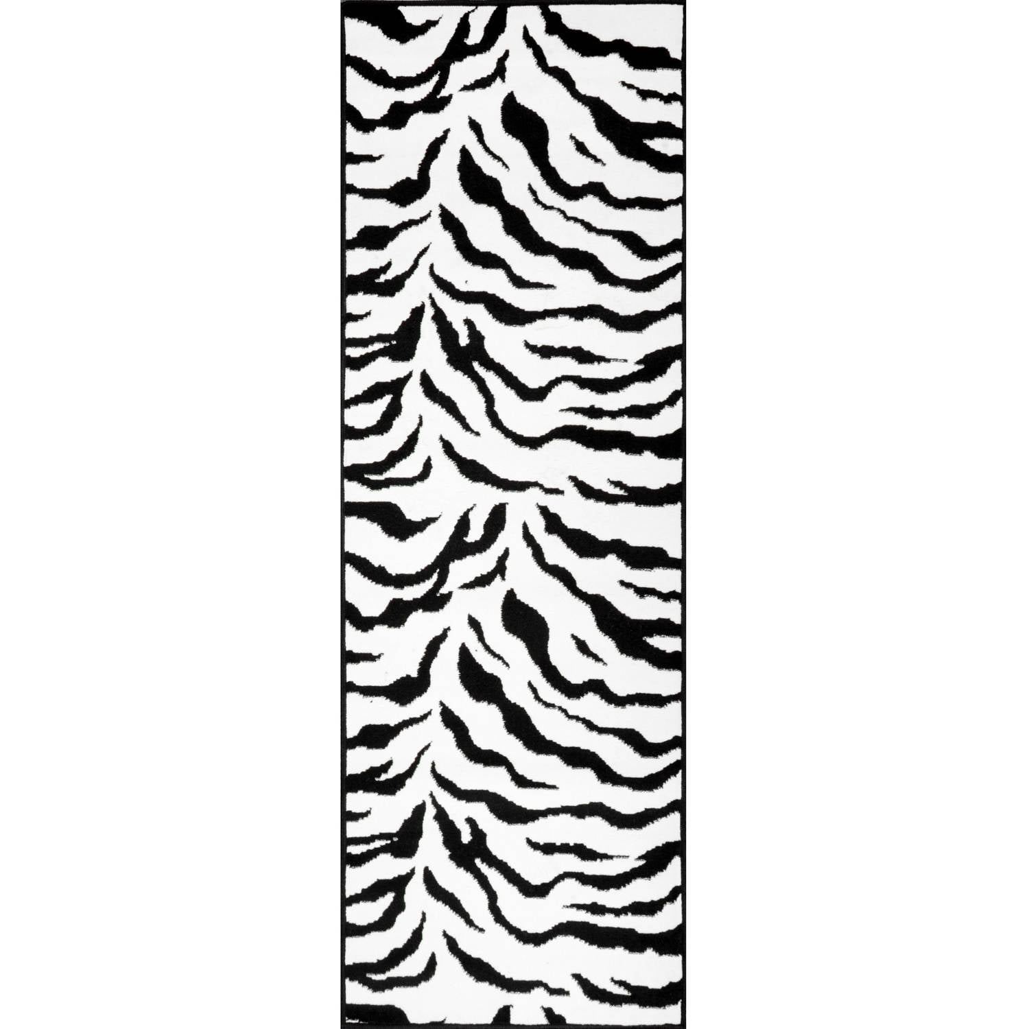 nuLOOM Machine-Made Zebra Print Area Rug or Runner - Walmart.com