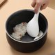 thumbnail image 5 of Cuchara vertical de silicona para servir arroz, antiadherente, mango de pie, cuchara ancha, agarre texturizado, ligero, 20,5x7,5x2cm, blanco, 1 pieza Utensilio de cocina para ollas arroceras y uso, 5 of 5