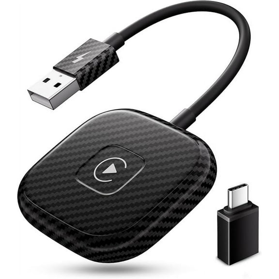 Wireless Carplay Adapter,Carplay Wireless Adapter Converts Wired to Wireless Carplay,2024 Upgraded Car Play Wireless Adapter Plug & Play,for Carplay Cars After 2017 & iOS 10 