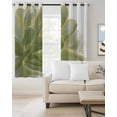 thumbnail image 2 of Sage Green Gold Blackout Curtains 84 Inches Long for Bedroom, Aesthetics Flower Boho Watercolor Art Thermal Insulated Room Darkening Black Out Window Curtain Panels Grommet Drapes for Living Room, 2 of 8
