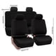 thumbnail image 3 of Fundas Universales para Asientos Coche Juego Fundas Transpirables para Asientos Vehículos (negro), 3 of 9