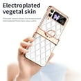 thumbnail image 5 of TECH CIRCLE for Samsung Galaxy Z Flip 4 5G Case, Sparkle Glitter Bling Anti-Scratch Full-Body Shockproof Protective Phone Case with Finger Ring for Samsung Galaxy Z Flip 4 5G 6.7 inch,White, 5 of 7