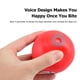 thumbnail image 3 of Juguetes de limpieza de dientes para perros de 8 cm, juguetes para masticar, juguetes de pelota con sonido chirriante, productos para mascotas (rojo), 3 of 4
