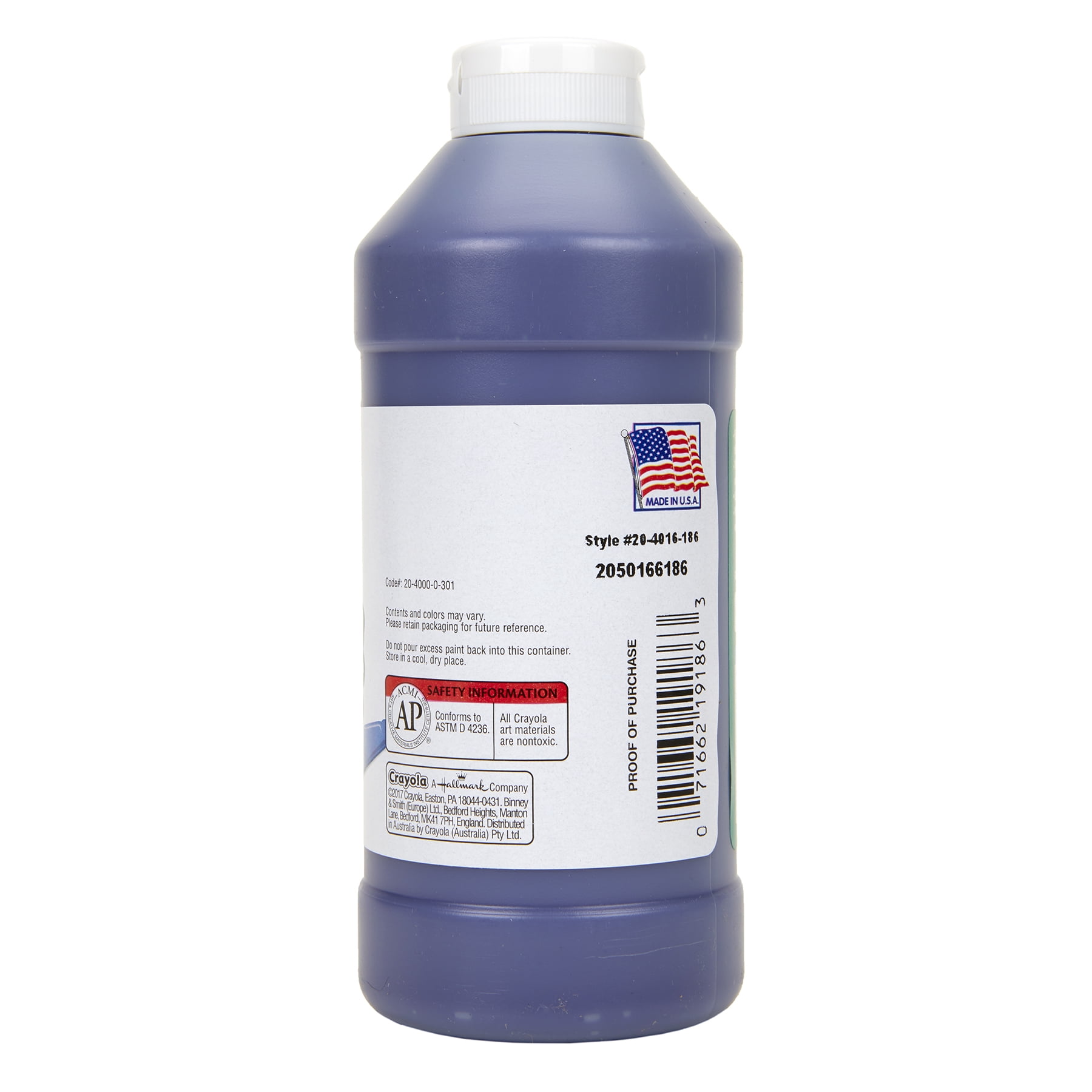 Crayola Portfolio Series Acrylic Paint, 16 oz., Violet, Pack of 2