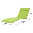 thumbnail image 2 of GDF Studio Olivia Outdoor Wicker Adjustable Chaise Lounge with Cushion, Gray and Green, 2 of 9