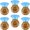 6PCS Diamond Ring, variant on 6 Pack Floating Drinks Holder for Pool Diamond Ring Inflatable Drink Holder Drink Floats for Pool Spa Hot Tubs