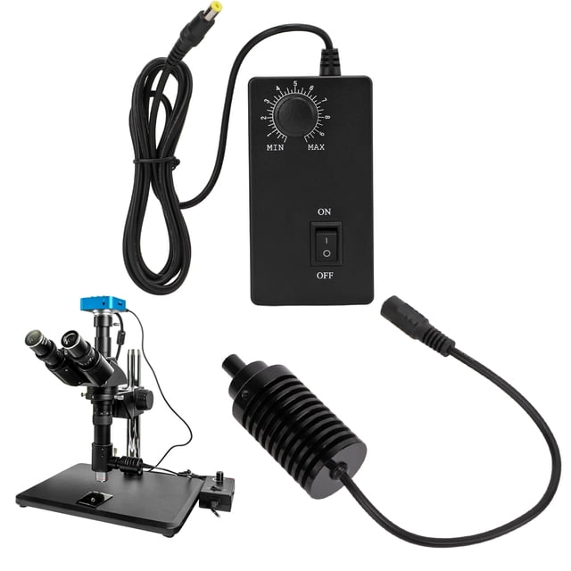 Microscope Coaxial Light Microscope LED Spot Light High Brightness Coaxial Spot Light for Fiber Optic Microscope AC100V-240V