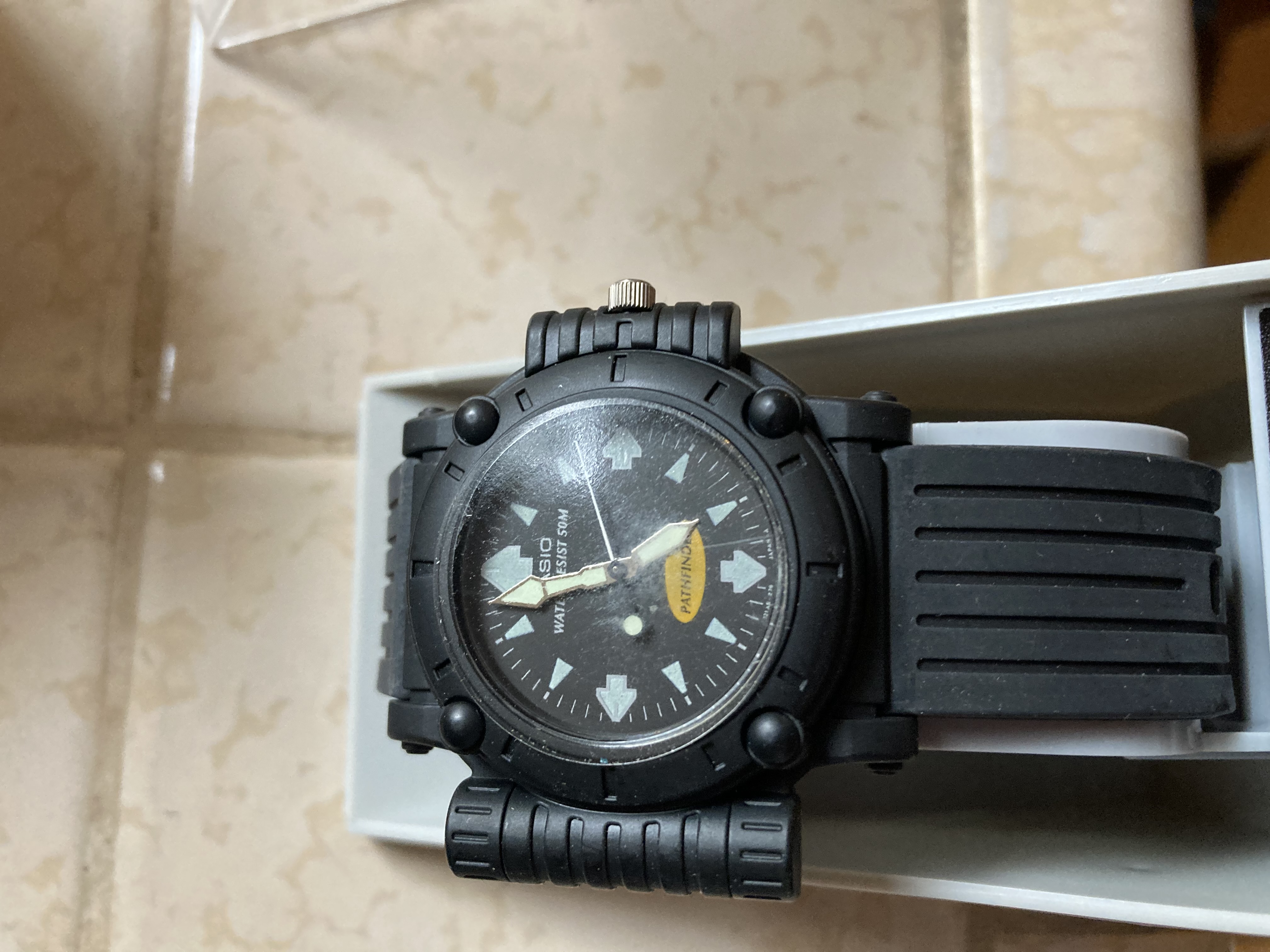 Rare Vintage Casio Mw-43 Compass 50m Diver Watch - Walmart.com