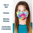 thumbnail image 4 of WeCare Disposable Face Mask, 3-Ply with Ear Loop (50 Individually Wrapped) - Tie Dye, 4 of 9