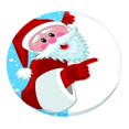 thumbnail image 3 of Round Resistance Microfiber Tablecloth, Decorative Table Cover , Santa, 3 of 6