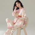 thumbnail image 1 of Pijamas de mujer de primavera y otoño de algodón de manga larga pijamas de primavera y otoño para mujer ropa de casa fina y transpirable de moda se puede usar al aire libre traje, 1 of 5
