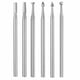 thumbnail image 1 of 6 Pieces 3/32" Shank Steel Engraving Bits for Rotary Tools, Compatible with Carving and Crafting Projects, 1 of 5