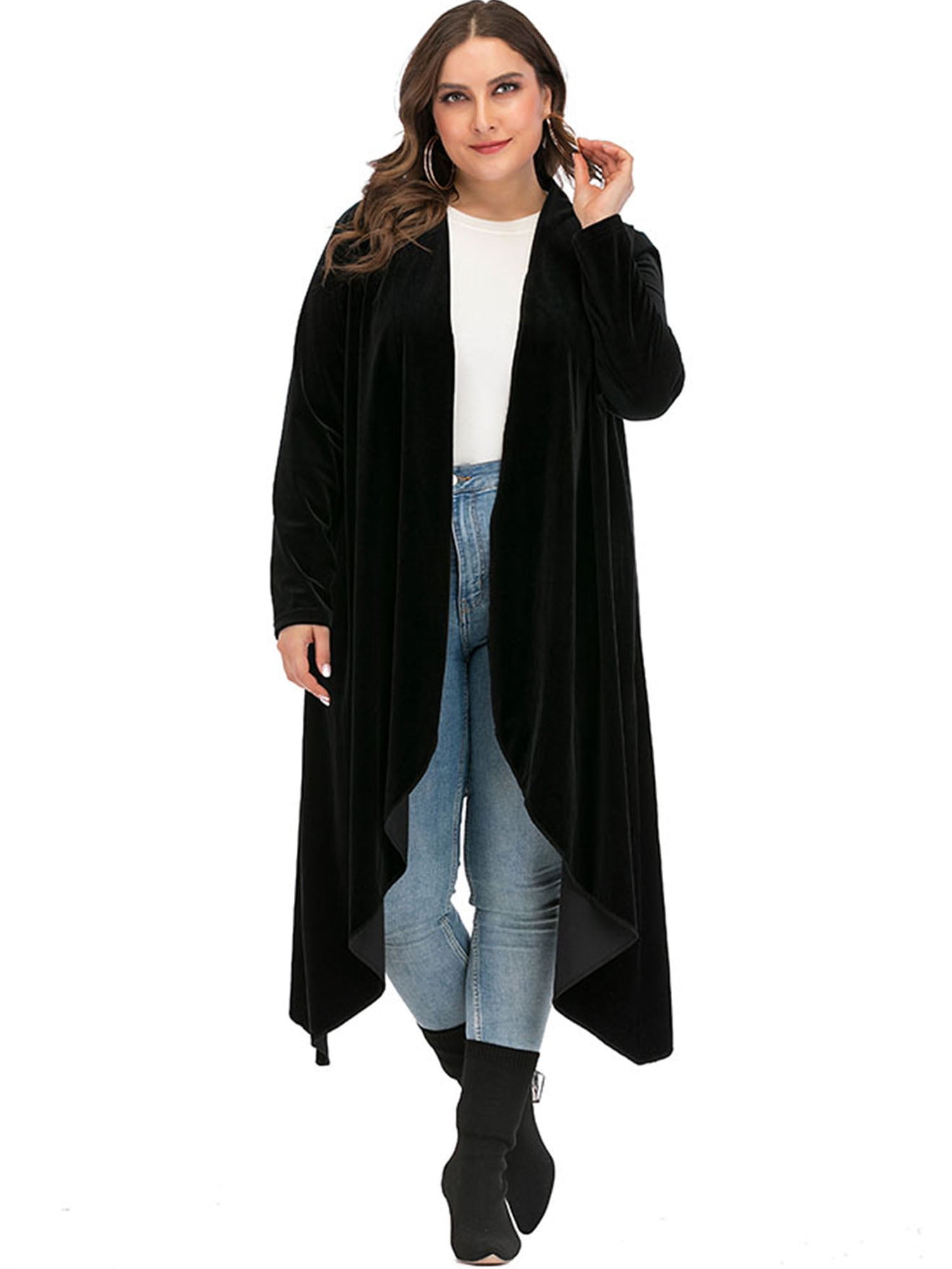 womens oversized black cardigan