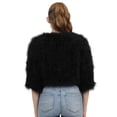 thumbnail image 2 of Love Token Leana Fur Bolero - LT04-101 (Black, XS), 2 of 2