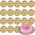 thumbnail image 1 of Adorno para cupcakes HeartYue para el Día de San Valentín, acrílico dorado, 20 unidades, 1 of 6
