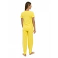 thumbnail image 2 of Pajama Set PJ Cotton Lounge Sleep Wear V-Neck Top & Long Pants by Lunarable, 2 of 3