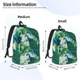 thumbnail image 3 of Lsque Peacock And Flowers Pattern Canvas Daypack, Durable Backpack, High-quality Versatile Backpack,Vintage Compact Backpack-Medium, 3 of 6