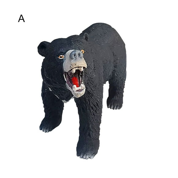 Black Bear Model Black Bear Model Funny High Simulation Safe Material Animal Black Bear Model for Kids