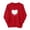 322#Vermilion, variant on Cute Heart Print Pullover Hoodie Valentine's Gift Idea for Her Red 3XL