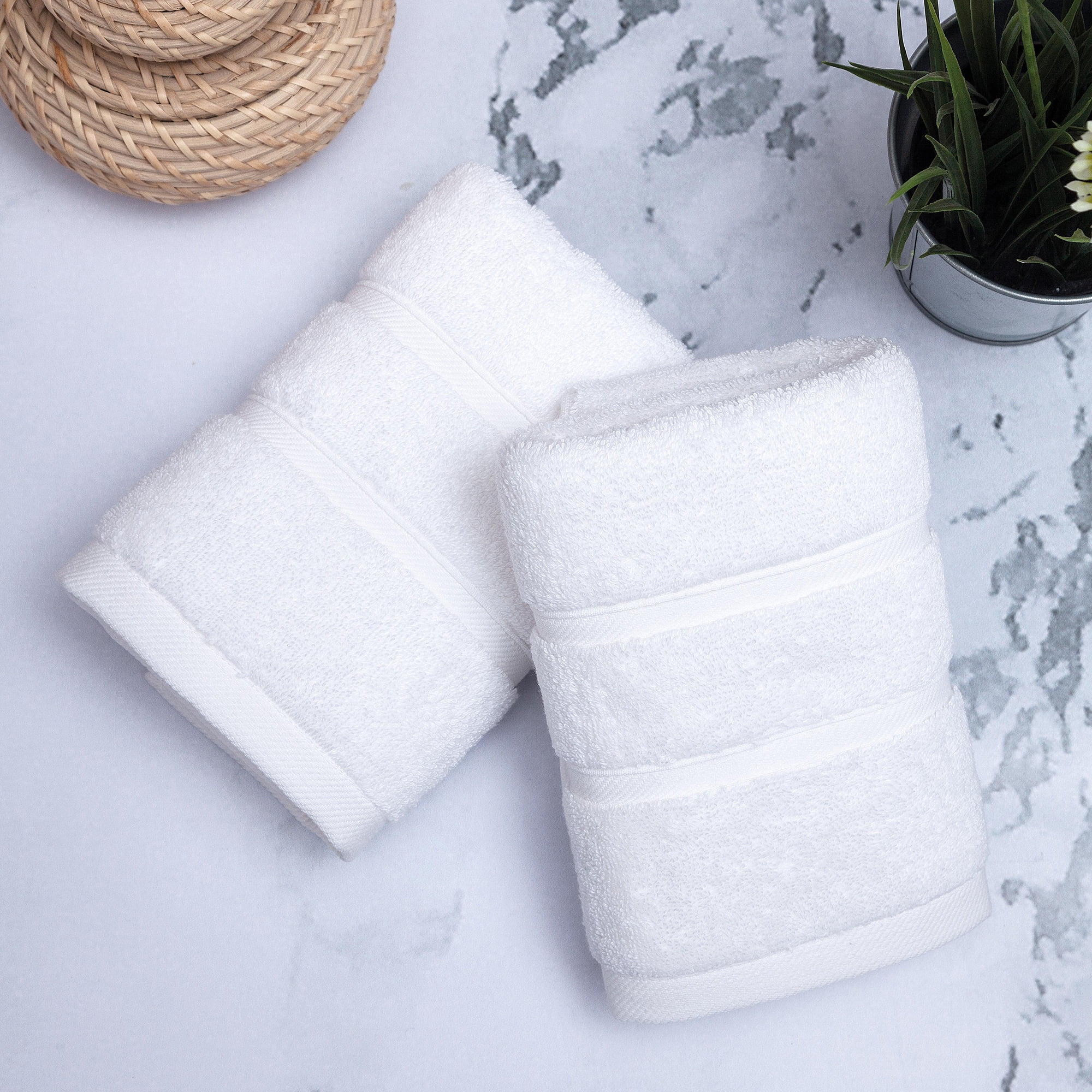 Bekata Extra Large Premium Bath Towels Set 100% Cotton Towels for Hotel and  Spa, Maximum Softness and Absorbency (4 Pack, White) Turkish Cotton Bath