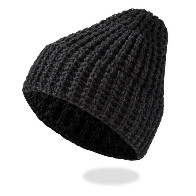 Womens Hats Fashion Solid Color Simple Knit Caps Mens Outdoor Warm Sweater Hats