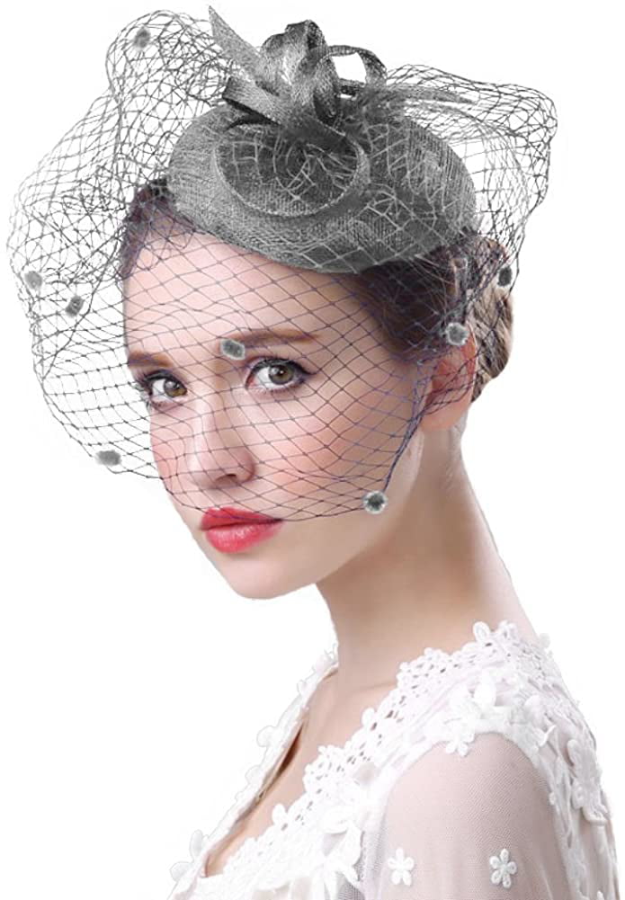 White-off and black fascinator Weddings Accessories Hair Accessories Fascinators & Mini Hats ceremony wedding cocktail 