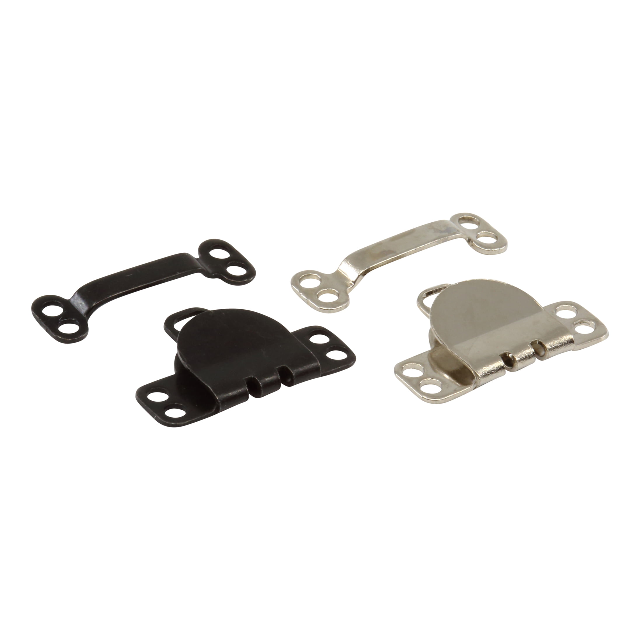 (3 pack) Dritz Sew-On Hook & Eye Closures, 6 Sets, Black & Nickel for Pants and Skirts