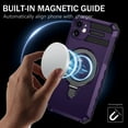 thumbnail image 5 of Allytechgroup Militargy Grade Shockproof Case for Apple iPhone 12, Magnetic Cover Compatible with Magsafe & Car Mount Ring Kickstand Bumper Case for Women Men, Purple, 5 of 10
