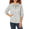 thumbnail image 1 of Sudadera con Capucha para Mujer GAP Logo con Cierre Gris Claro XL, 1 of 1