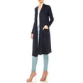 thumbnail image 4 of Women's Casual Relexed Fit Side Pockets Long Cardigan, 4 of 5