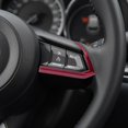 thumbnail image 4 of Cubierta de volante Abs roja para Mazda Cx-3 Cx3 2016-2018 (1 par) Afortunado Sencillez, 4 of 5