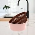thumbnail image 4 of TACILIP Factory Food Grade Large Double Drainage Basket Plastic Sink Filter Basket Vegetable Fruit Storage Basket Set Kitchen, Men Gifts, 4 of 6