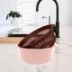 thumbnail image 4 of Cesta de Drenaje Doble Grande de Calidad Alimentaria de Fábrica, Cesta de Filtro de Fregadero de Plástico, Cesta de Almacenamiento de Frutas y Verduras, Juego de Cestas, 4 of 6