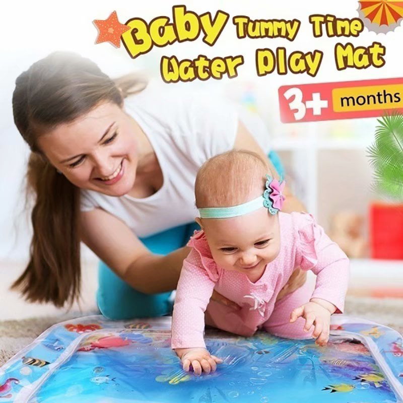 Premium Baby Water Play Mat For Infants Teenie Totz Inflatable Tummy Time Mat 