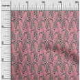 thumbnail image 1 of oneOone Cotton Poplin Fabric Leaves & Floral Block Printed Fabric 1 Yard 42 Inch Wide, 1 of 4