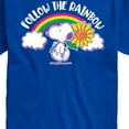 thumbnail image 3 of Peanuts - Follow The Rainbow - Men's Short Sleeve Graphic T-Shirt, 3 of 6