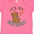 thumbnail image 4 of Inktastic Cute Teddy Bear 1st Birthday Celebration Boys or Girls Baby Bodysuit, 4 of 5