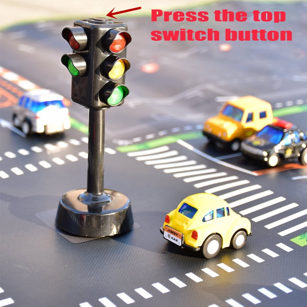 Road Safety Signs or Traffic Signal Lights Kids Educational Pretend Play Toy 