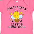 thumbnail image 4 of Inktastic Cute Bee Great Aunt's Little Honeybee with Stars Boys or Girls Baby Bodysuit, 4 of 5