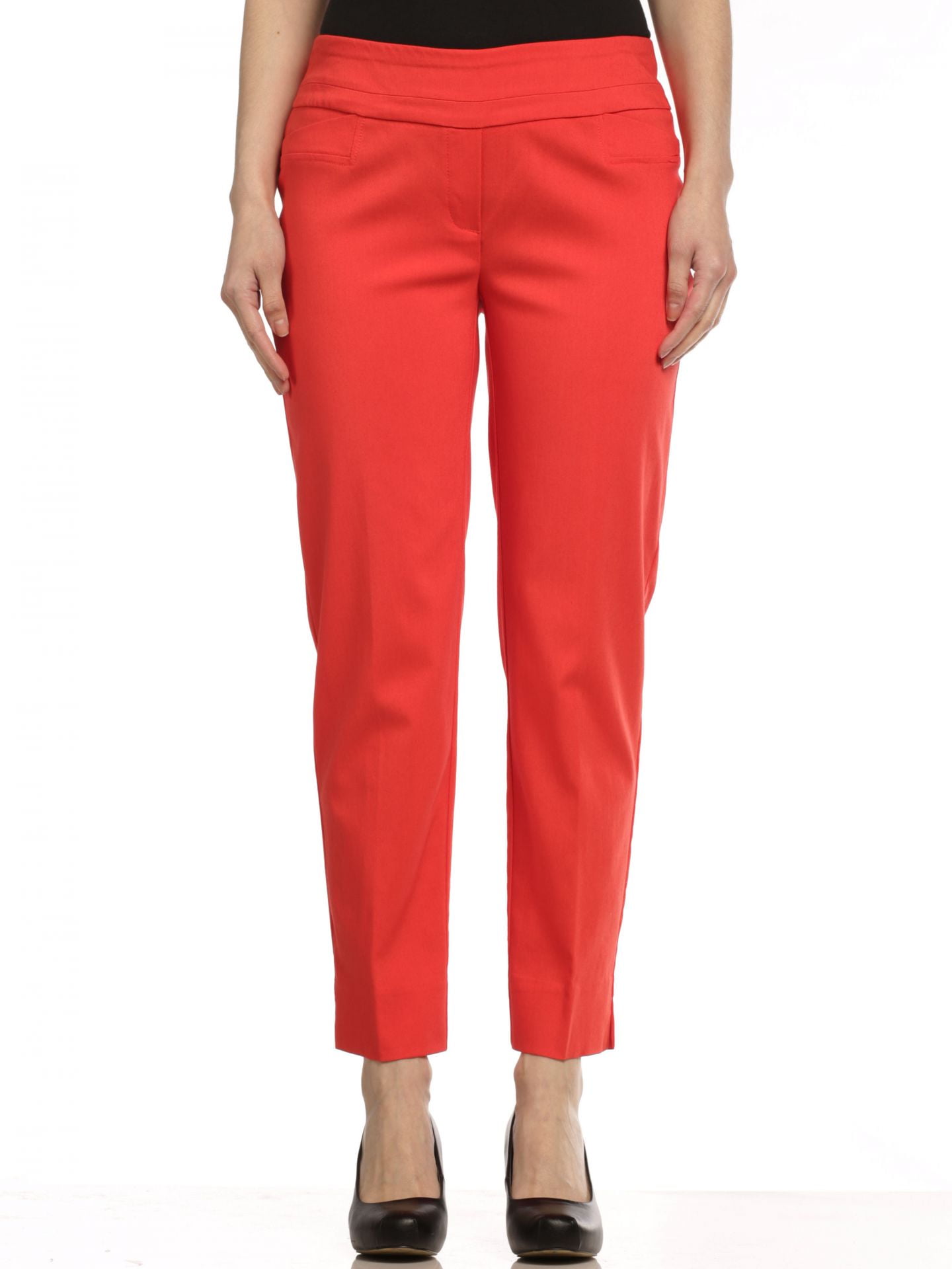 Zac & Rachel Women's Pull-On Millenium Ankle Pants, Coralicious, 6
