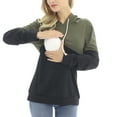 thumbnail image 4 of Bearsland Female Long Sleeve Maternity Nursing Sweatshirt Casual Breastfeeding Hoodie, 4 of 5