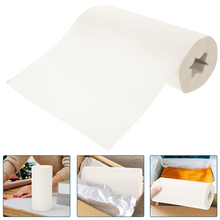 1 Roll of Gift Wrapping Roll Papers Solid White Roll Paper for DIY Arts  Clothes 