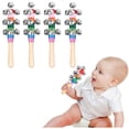 thumbnail image 2 of 4Pc Colorful Christmas Hand Jingle Bells Musical Instrument Percussion Toy For Party Decoration Polyester, 2 of 8