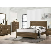 Contemporary Oak Queen Bed 6PCS Set by Acme Miquell 28050Q-6pcs