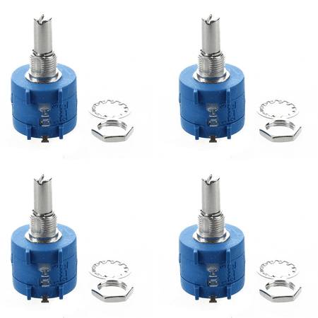 4X 3590S-2-103L 10K Ohm 10-Turn Rotary Wire Wound Precision Potentiometer