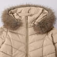 thumbnail image 7 of FDGIU 2025 Women's Heavy Winter Parka - Sherpa Lined Thickened Heavy Coat, Mid Length Windproof Jacket with Faux Fur Hood, 7 of 7